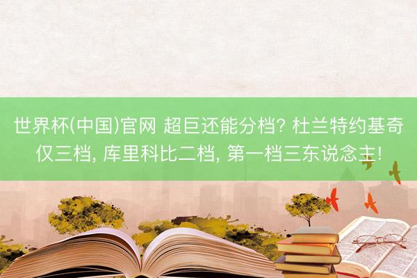 世界杯(中国)官网 超巨还能分档? 杜兰特约基奇仅三档， 库里科比二档， 第一档三东说念主!